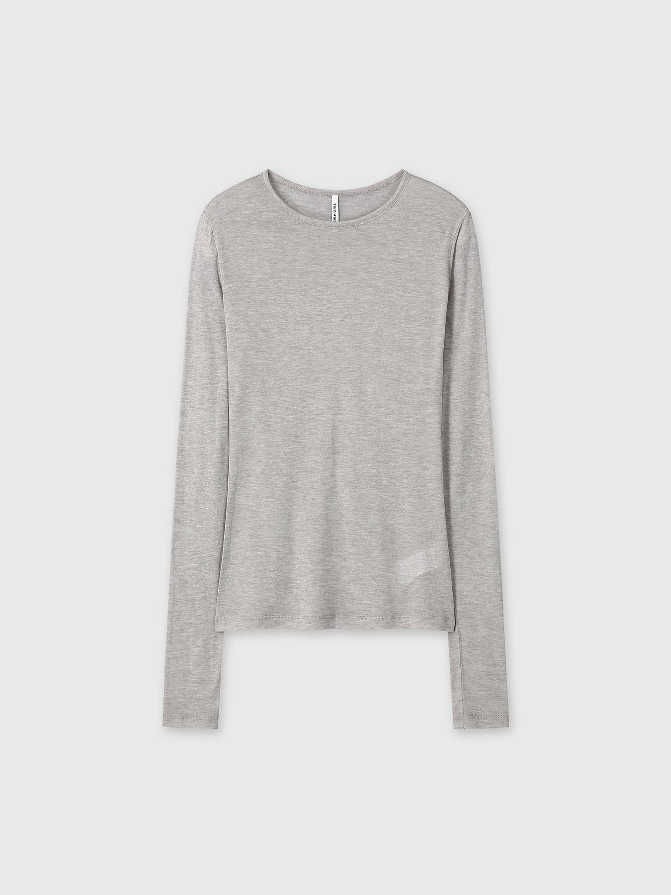 Tonywack - Wool Tencel Pintuck Long Sleeve (Brown Melange) product image 7 | TRAB K-Fashion Australia