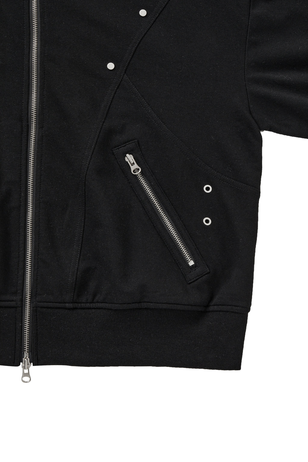 Deinet - Metal Detail Hood Zip Up (Black) product image 6 | TRAB K-Fashion Australia
