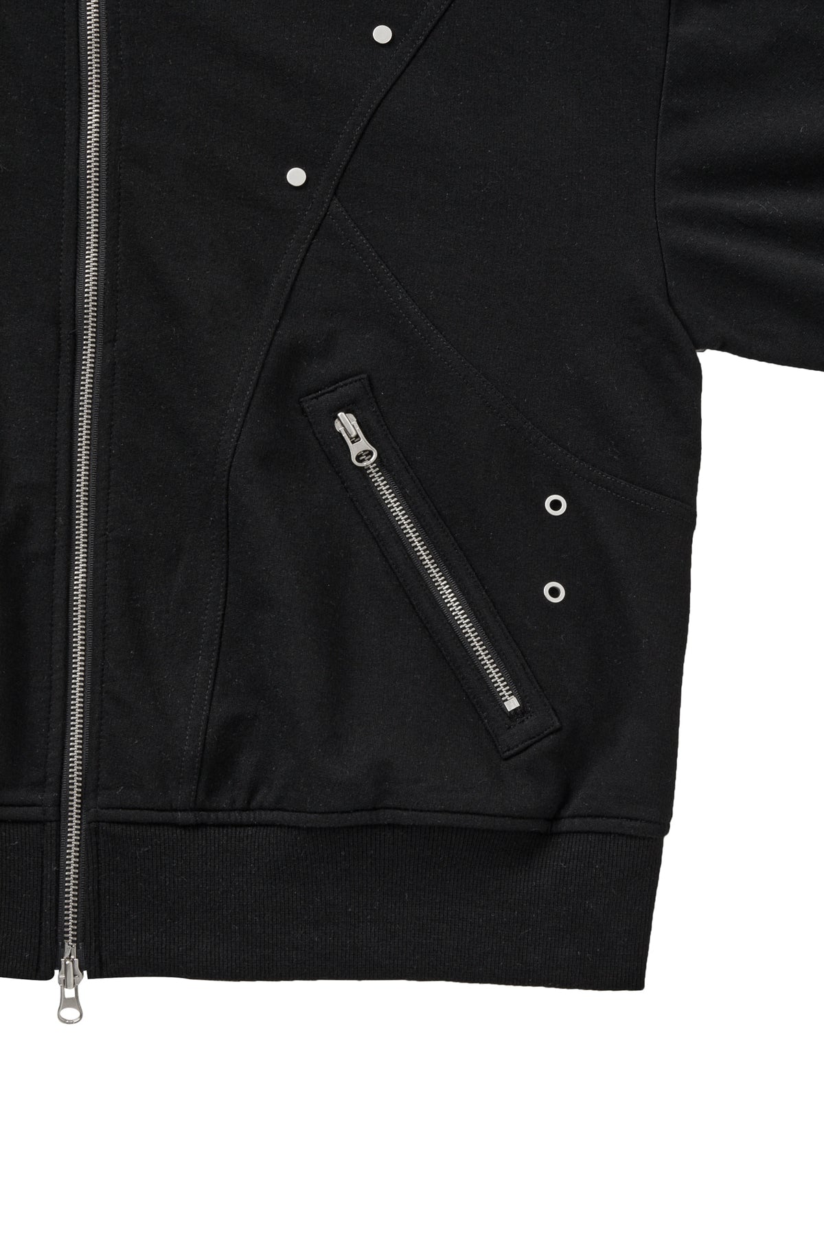 Deinet - Metal Detail Hood Zip Up (Black) product image 6 | TRAB K-Fashion Australia
