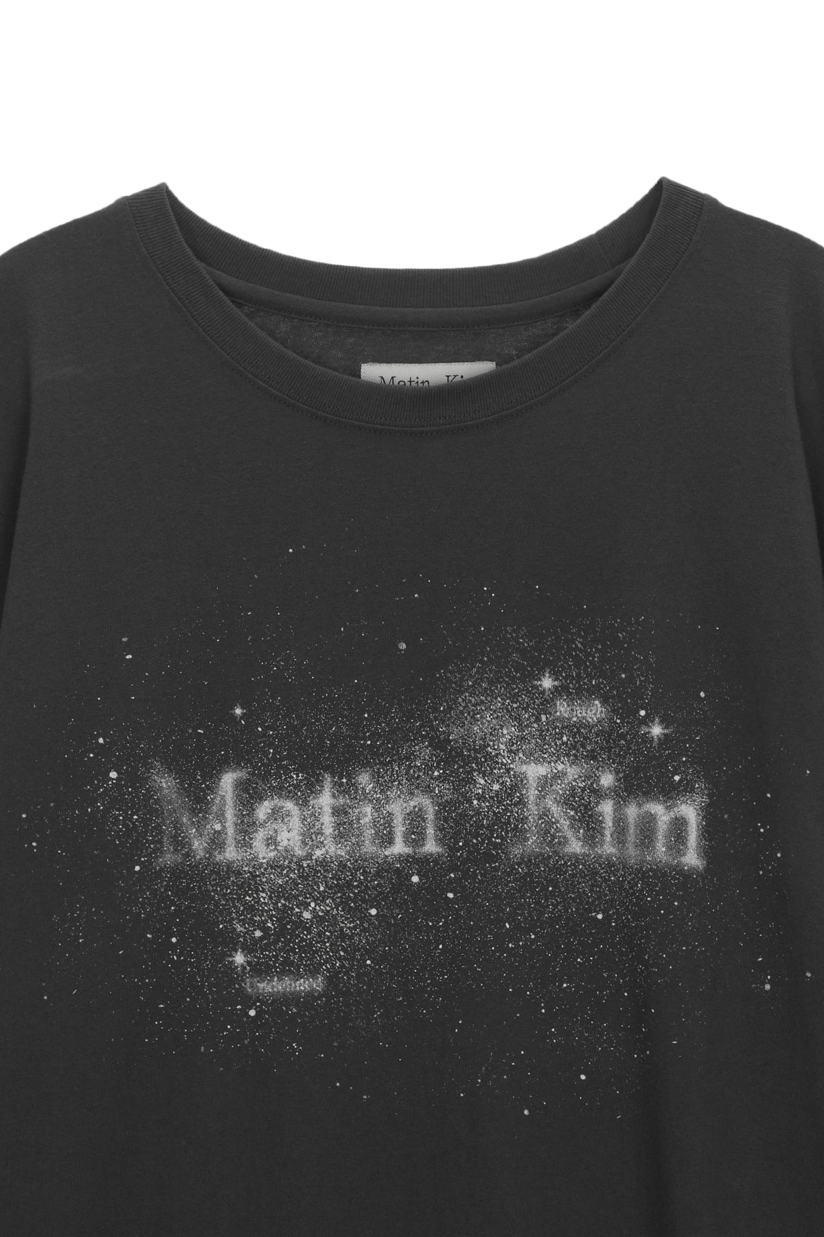 Matin Kim - Twinkle Graphic Logo Top (Charcoal) product image 3 | TRAB K-Fashion Australia