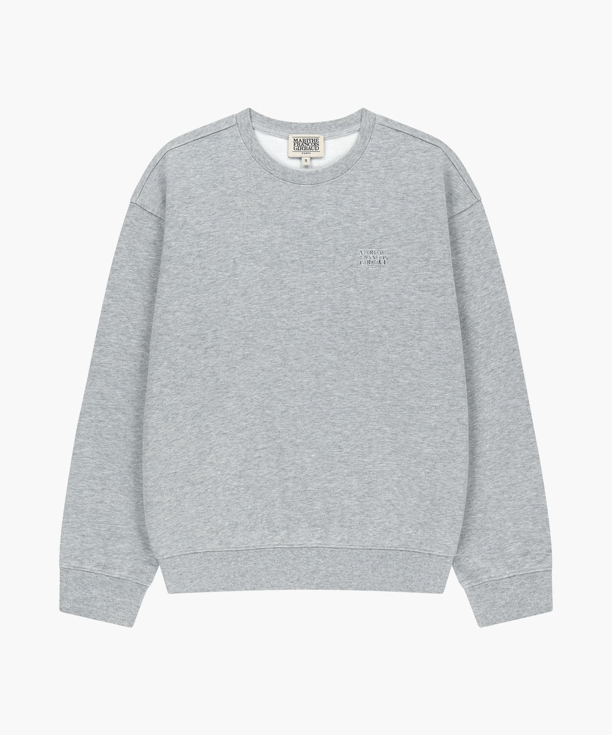 Marithe & Francois Girbaud - Doodle Classic Logo Oversized Sweatshirt (Heather Gray) product image 5 | TRAB K-Fashion Australia