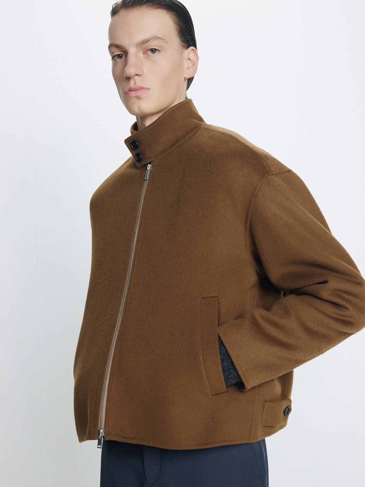 Tonywack - Wool And Cashmere Handmade Harrington (Oak) product image 5 | TRAB K-Fashion Australia