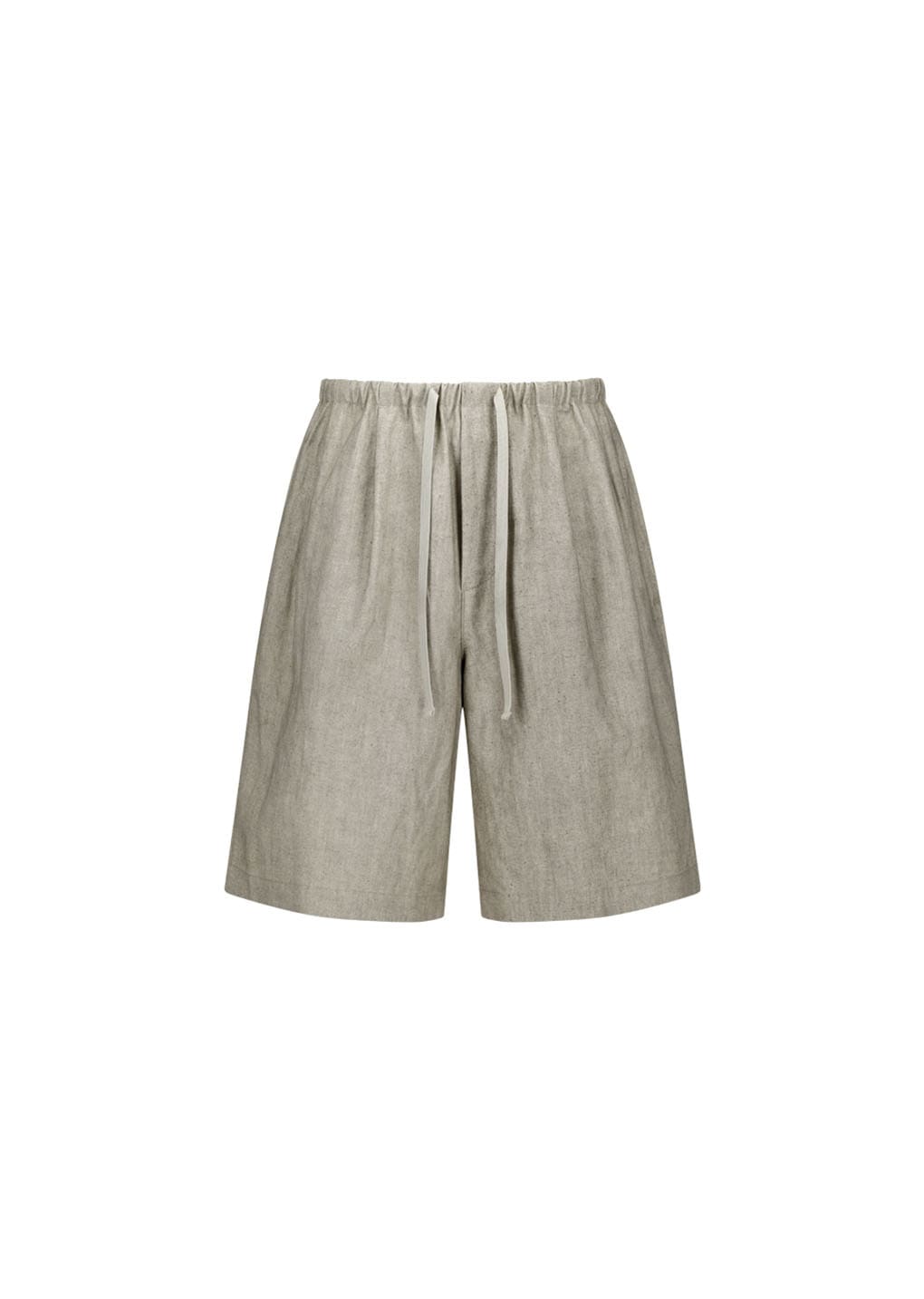 Amomento - Linen Drawstring Shorts (Beige) product image 5 | TRAB K-Fashion Australia