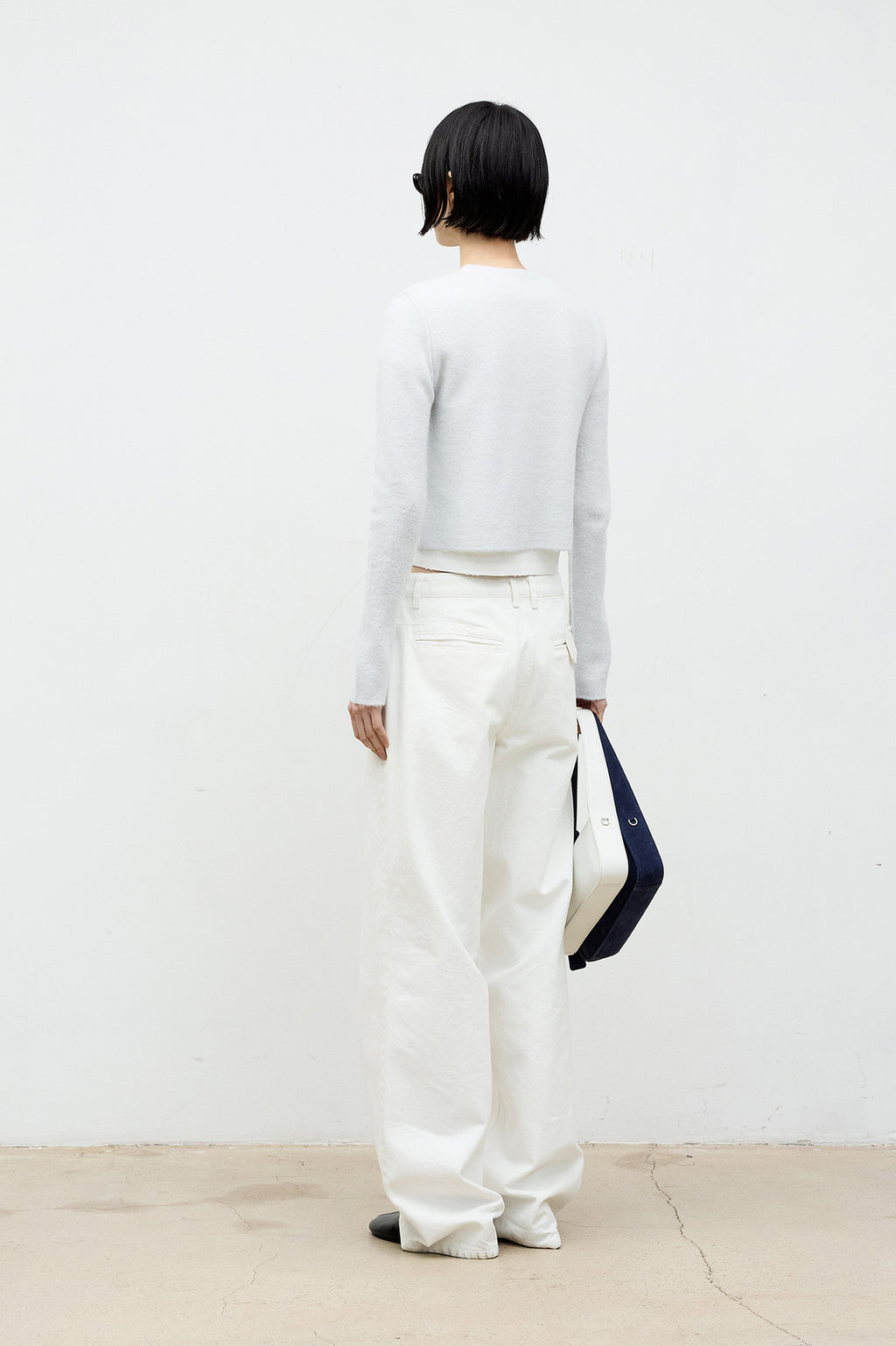 Coor - Double Layer Crop Cardigan (Ice Blue) product image 4 | TRAB K-Fashion Australia