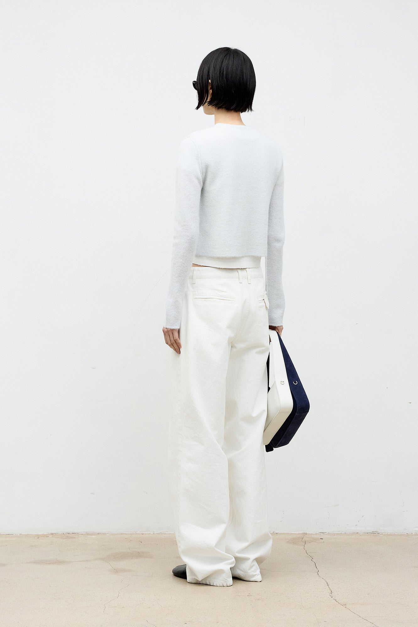 Coor - Double Layer Crop Cardigan (Ice Blue) product image 4 | TRAB K-Fashion Australia