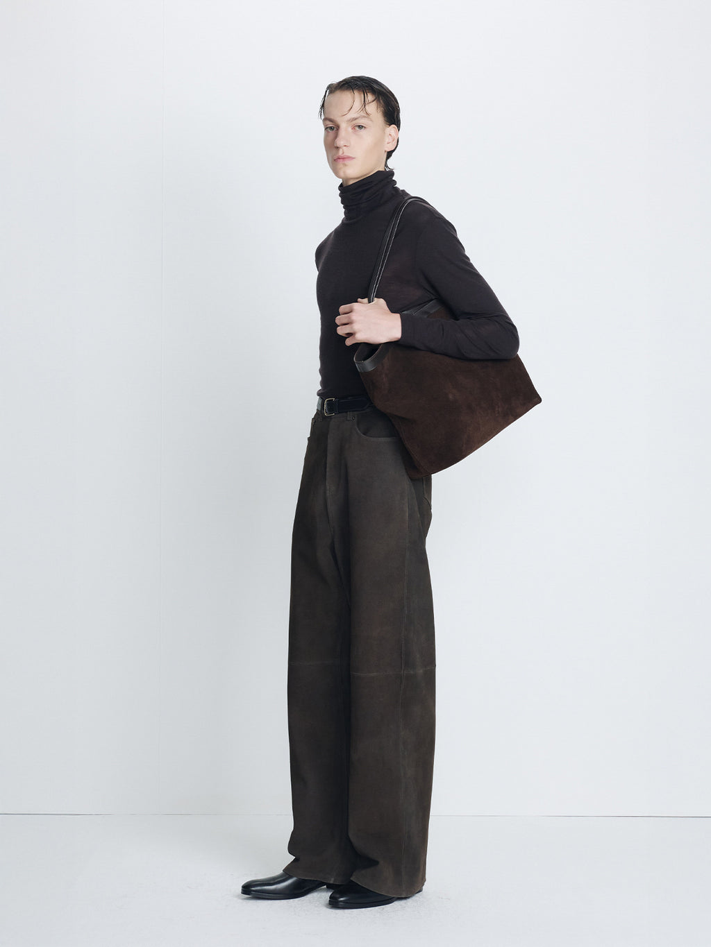 Tonywack - Light Wool Slim Roll Neck (Espresso) product image 1 | TRAB K-Fashion Australia