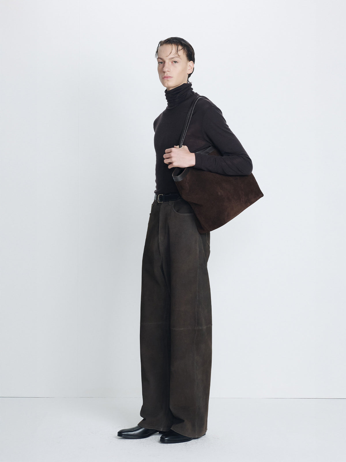 Tonywack - Light Wool Slim Roll Neck (Espresso) product image 1 | TRAB K-Fashion Australia