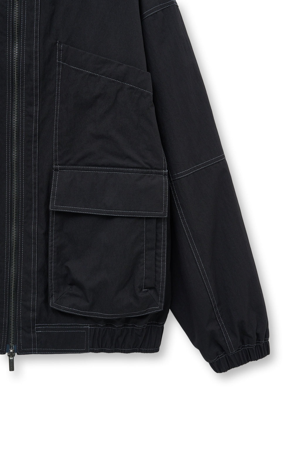 Matin Kim - Utility Bomber Jumper (Black) product image 4 | TRAB K-Fashion Australia