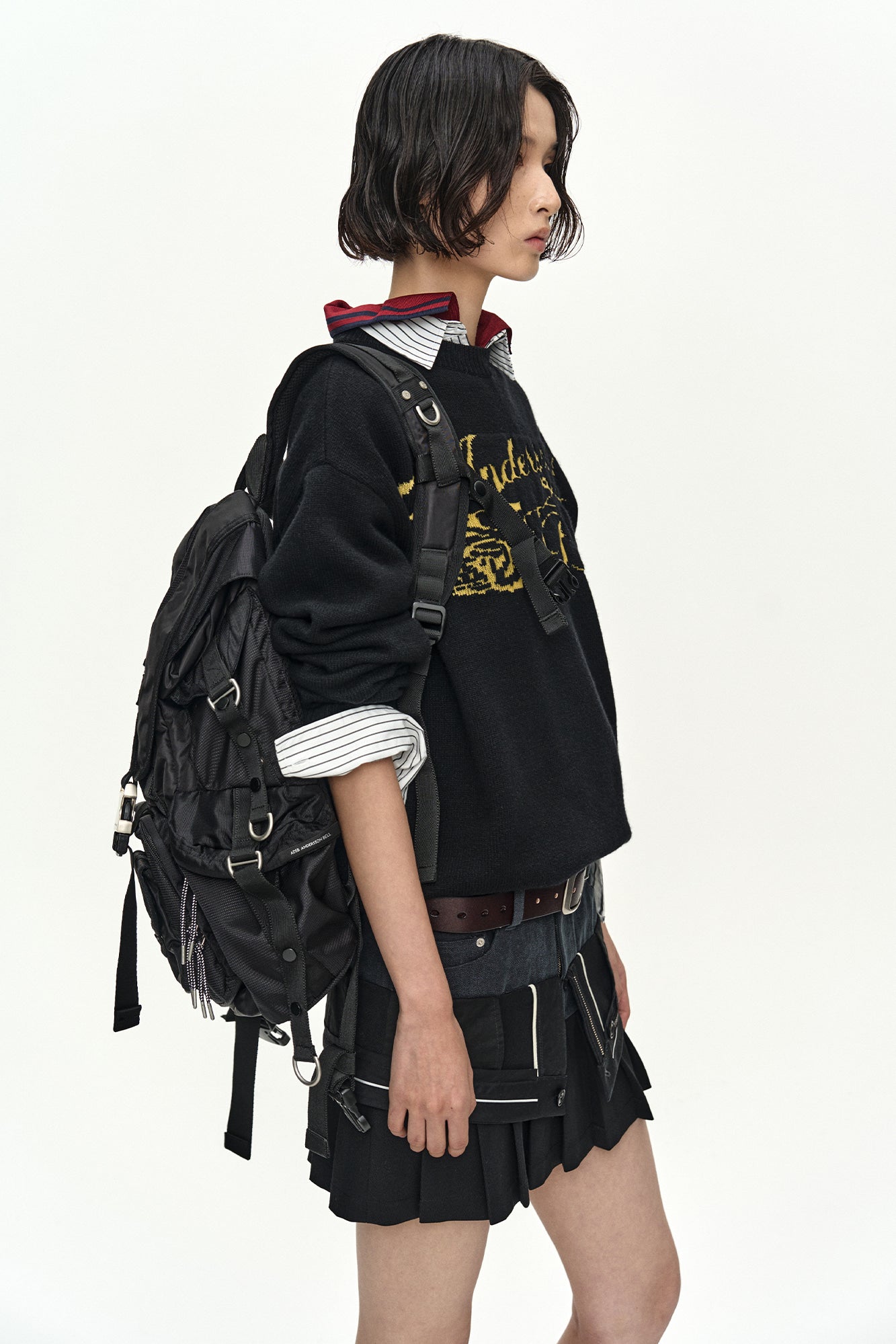 Andersson Bell - Unisex Technical Small Berlin Backpack (Black) product image 2 | TRAB K-Fashion Australia