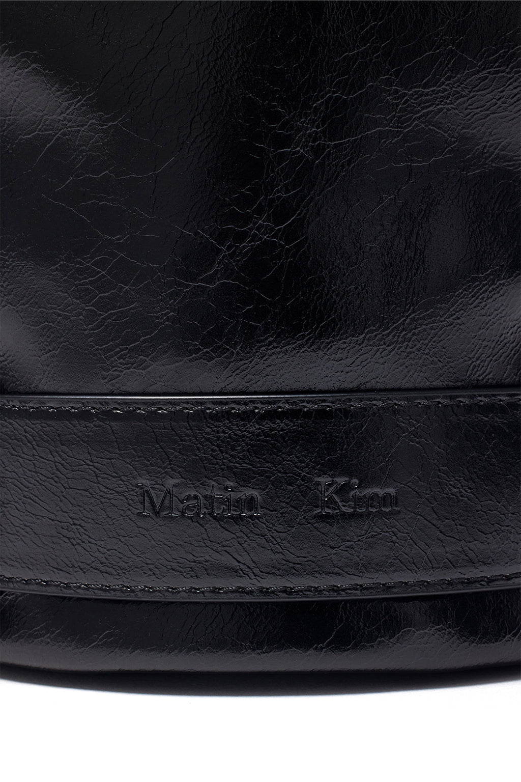 Matin Kim - Belted Mini Bucket Bag (Black) product image 3 | TRAB K-Fashion Australia