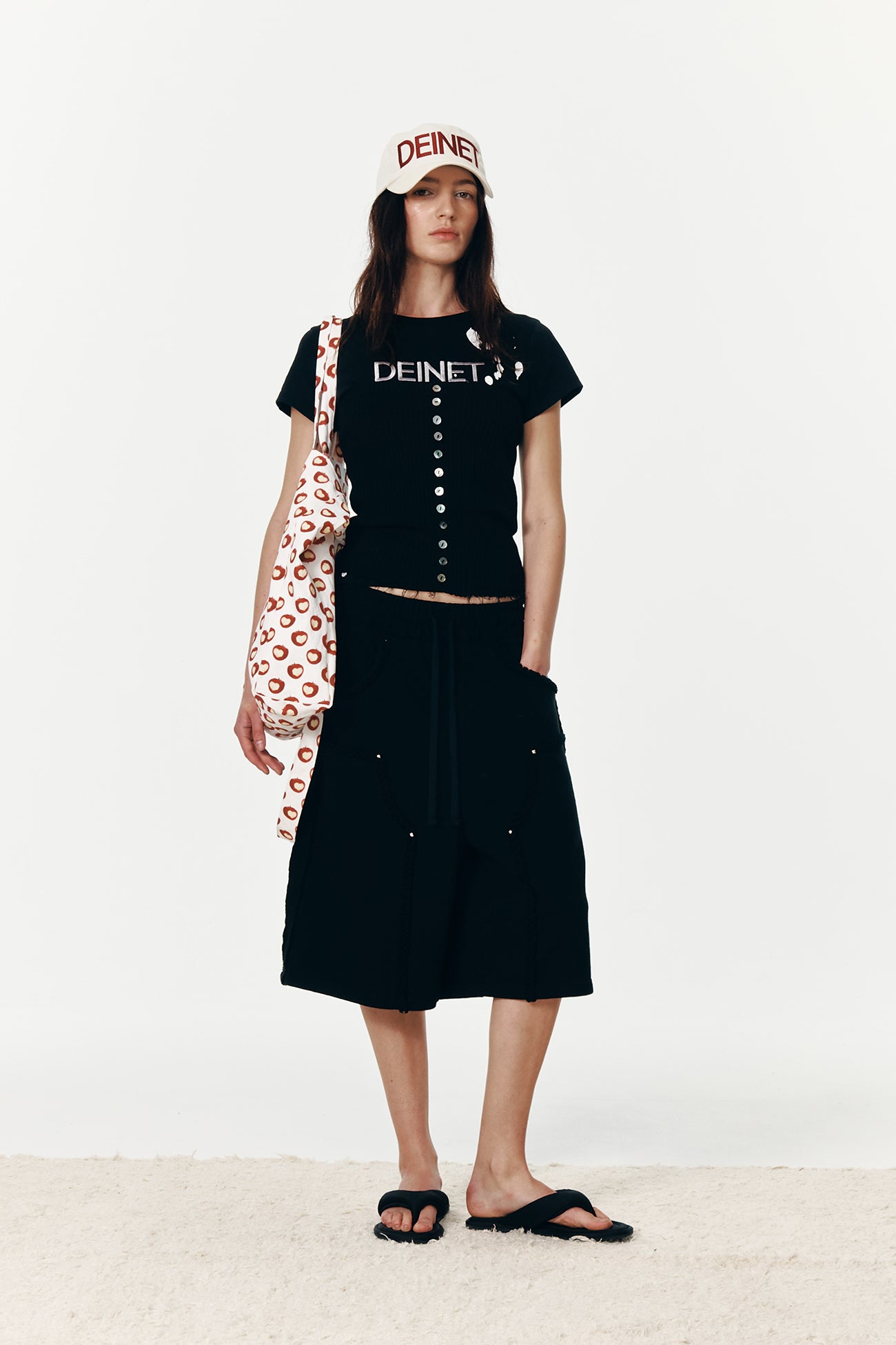 Deinet - Deinet Button Point Top (Black) product image 5 | TRAB K-Fashion Australia
