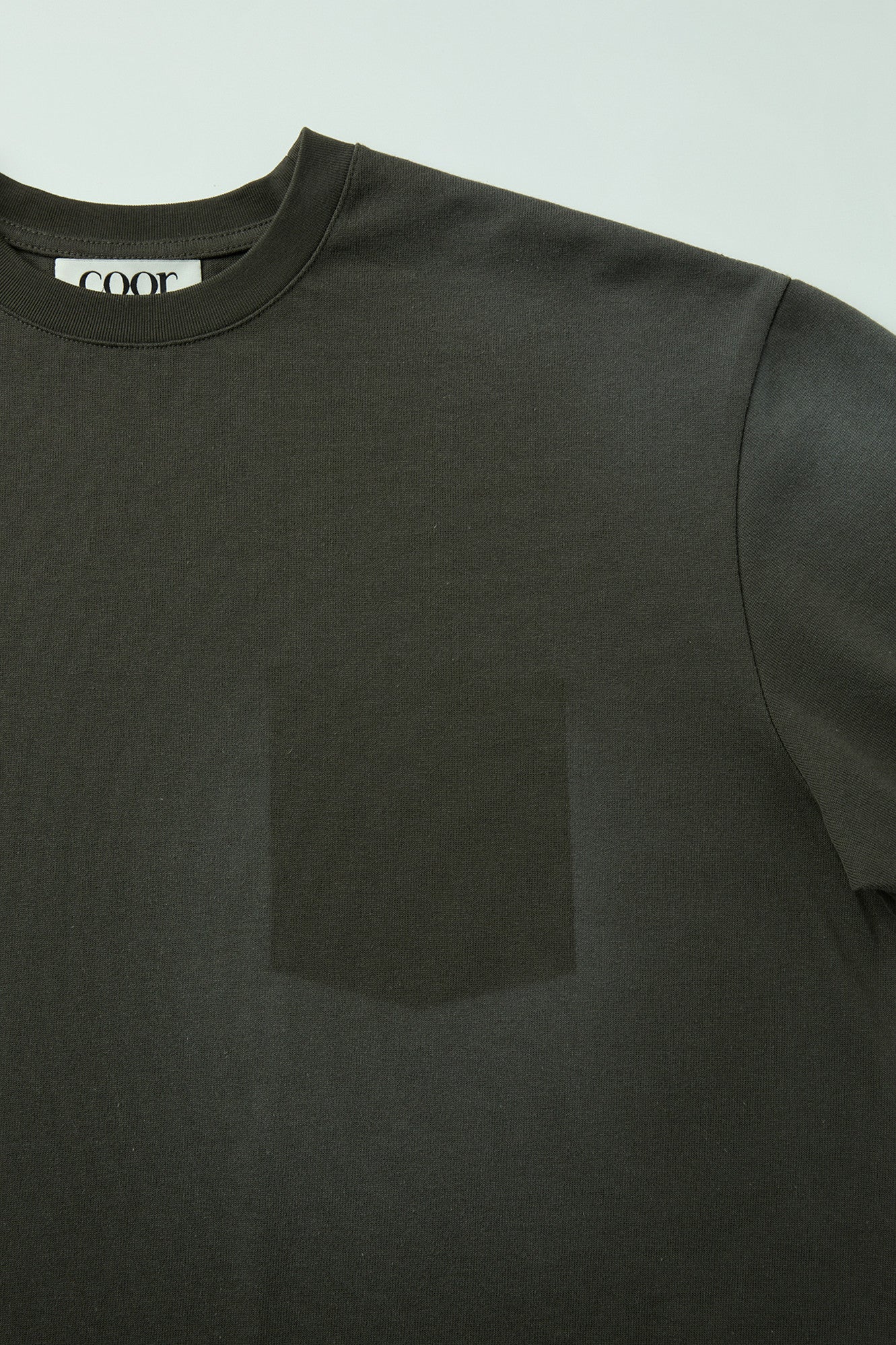 Coor - Spray Washed Pocket Point T-Shirt (Olive Khaki) product image 6 | TRAB K-Fashion Australia