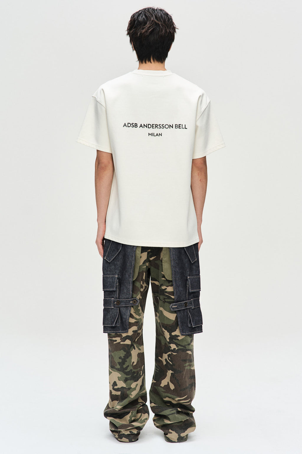 Andersson Bell - Unisex Stool Patch Logo T-Shirts (White) product image 2 | TRAB K-Fashion Australia