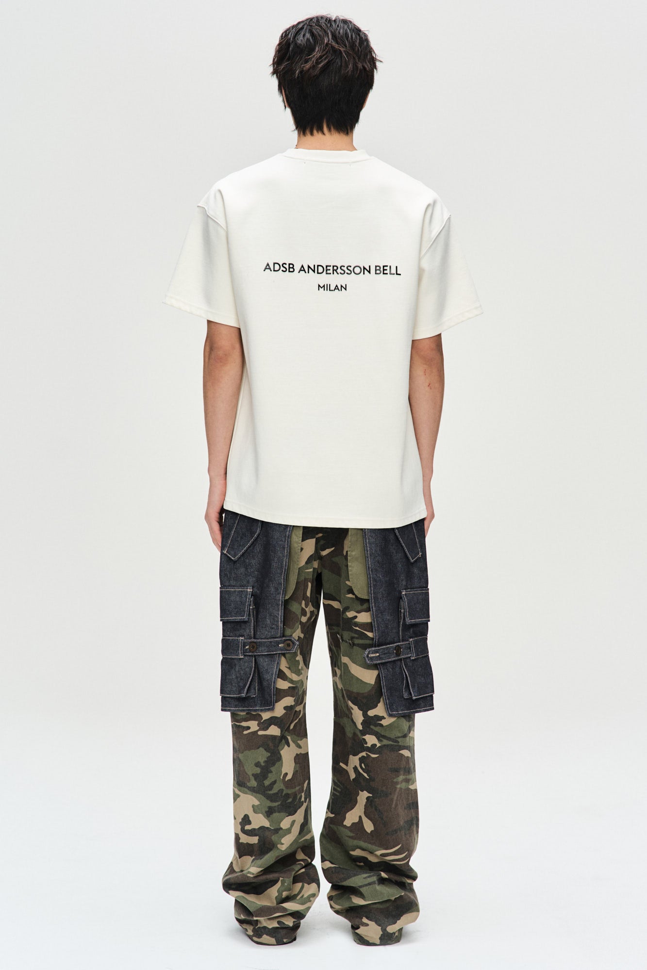 Andersson Bell - Unisex Stool Patch Logo T-Shirts (White) product image 2 | TRAB K-Fashion Australia
