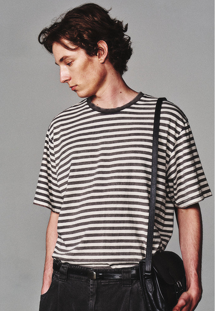 Art if acts - French Stripe S/S Tee (Faded Charcoal) product image 6 | TRAB K-Fashion Australia
