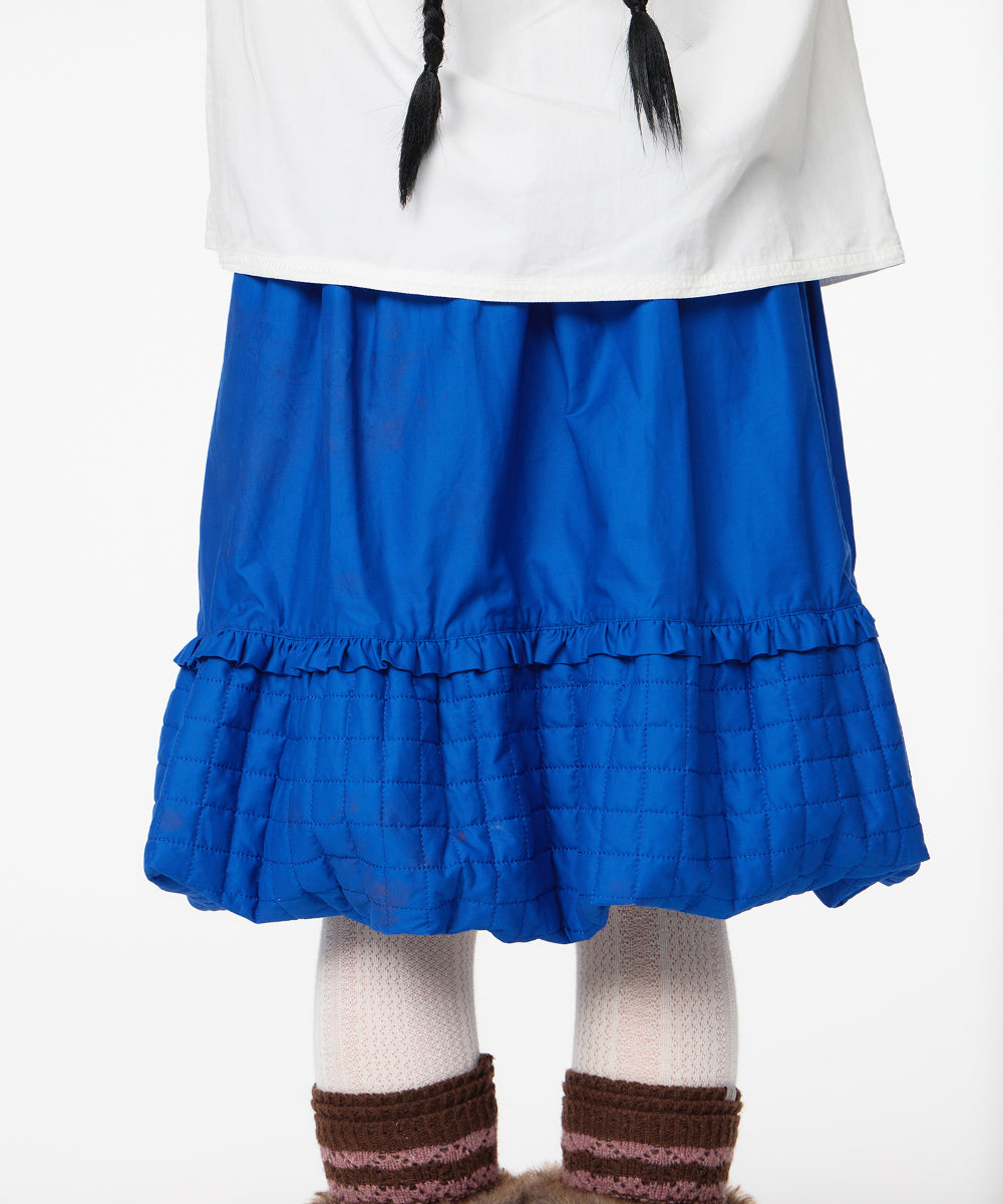 Coyseio - Quilted Shirring Balloon Skirt (Blue) product image 7 | TRAB K-Fashion Australia