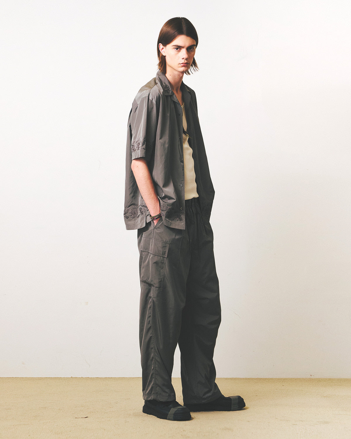 Eastlogue - Parachute Easy Pants (Sand Beige) product image 4 | TRAB K-Fashion Australia