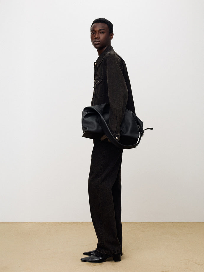 Tonywack - Double Pocket Burnt Denim Blouson (Burnt Brown) product image 3 | TRAB K-Fashion Australia