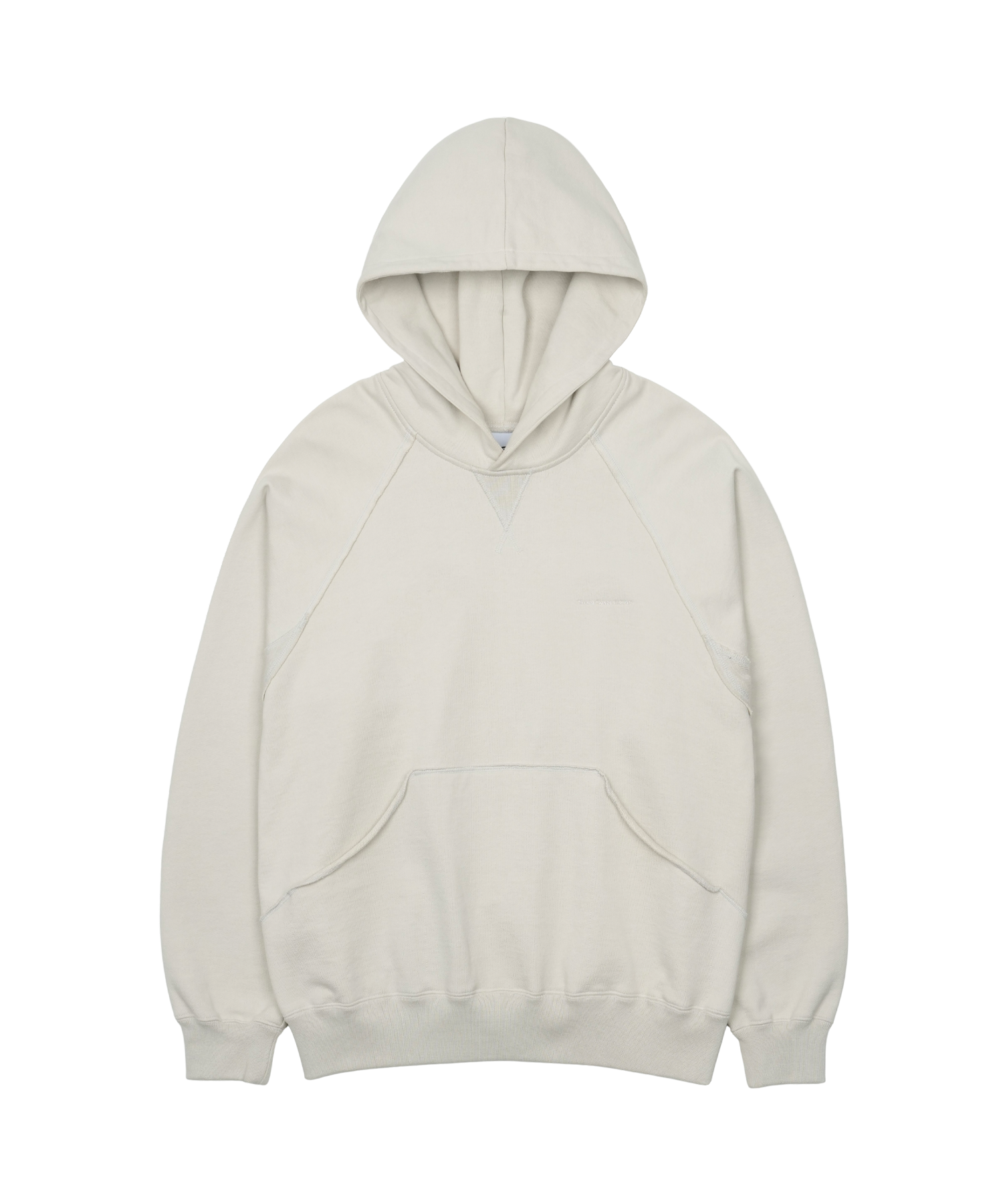 San San Gear - Square Pocket Hoodie (Ivory) product image 4 | TRAB K-Fashion Australia