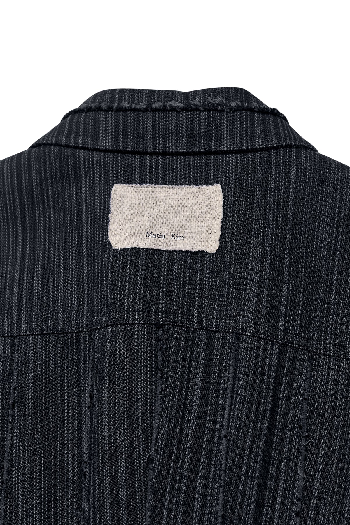 Matin Kim - Cut Out Slim Zip Up Jumper (Charcoal) product image 5 | TRAB K-Fashion Australia