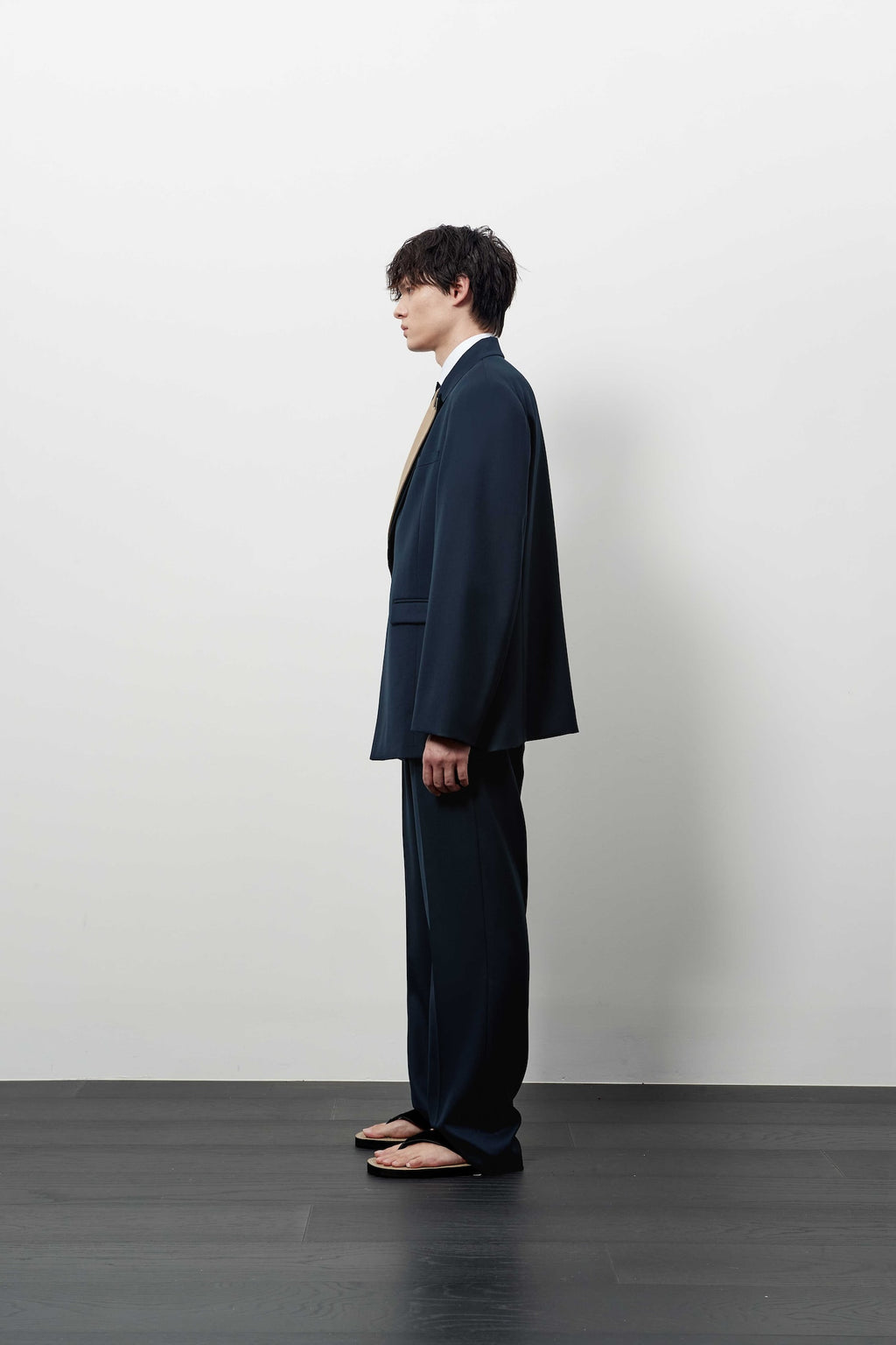 Stu - Layered Lapel Blazer (Navy) product image 3 | TRAB K-Fashion Australia