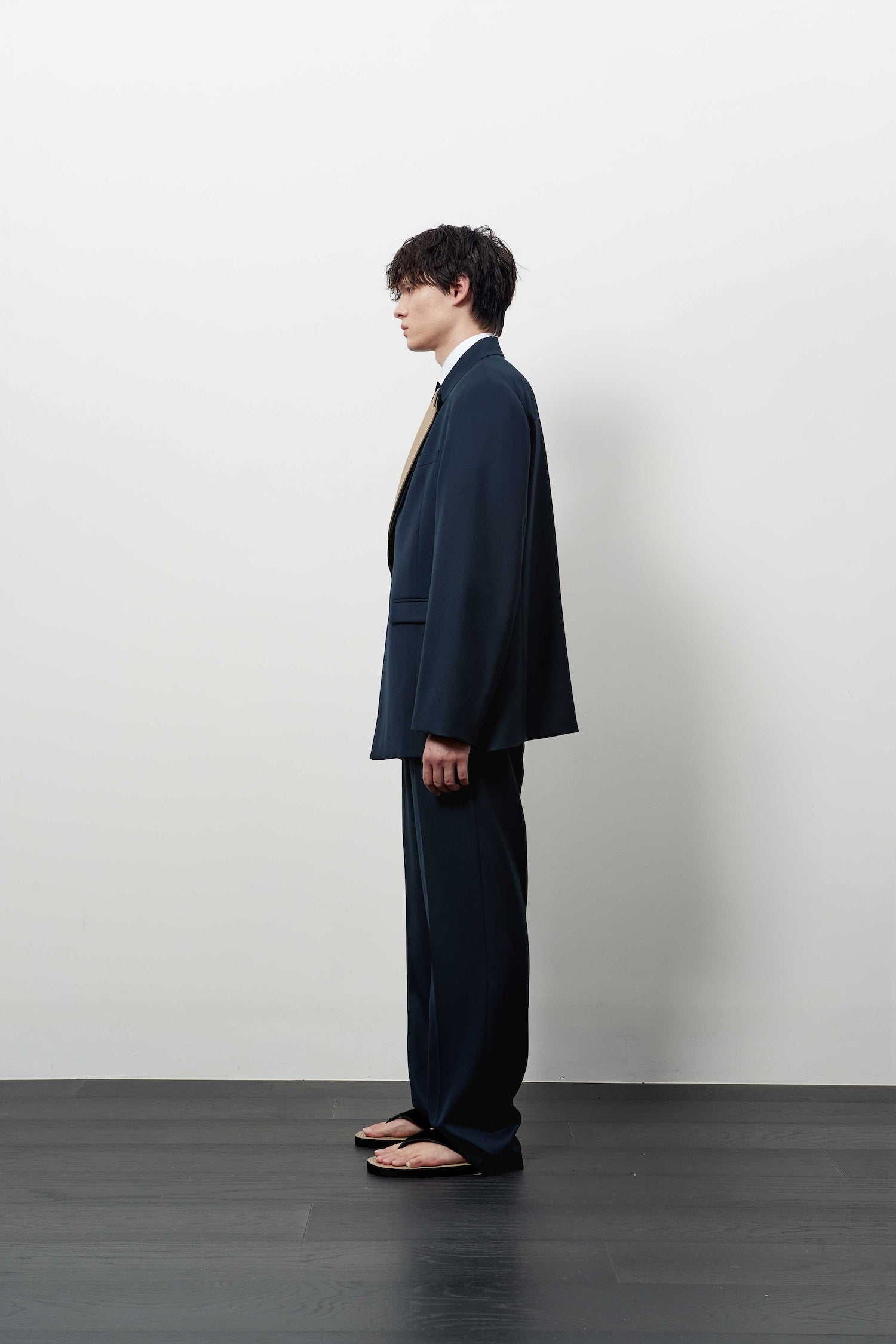 Stu - Layered Lapel Blazer (Navy) product image 3 | TRAB K-Fashion Australia