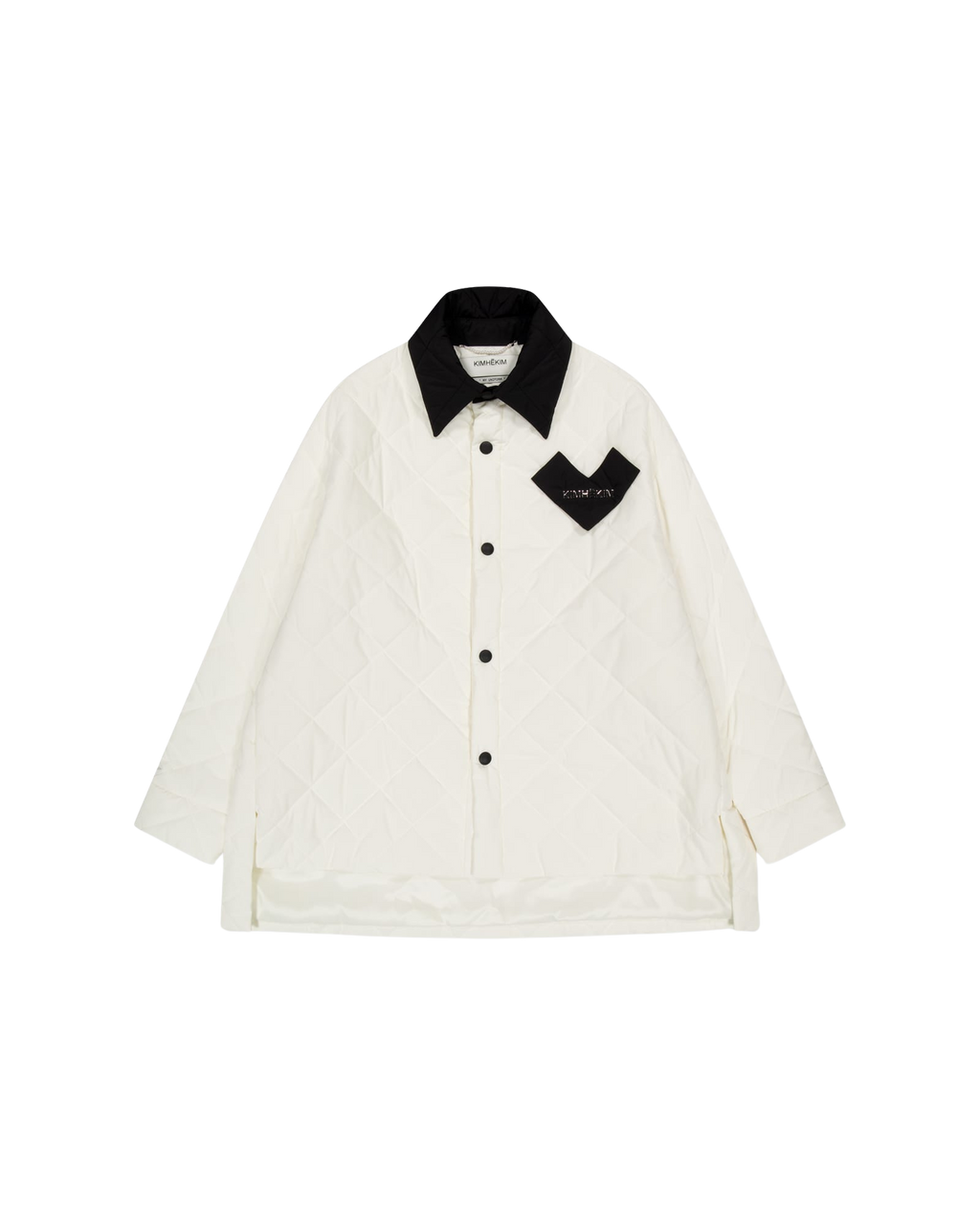 Kimhe Kim - Bi-Color Quilted Jacket (Ivory/Black) product image 7 | TRAB K-Fashion Australia