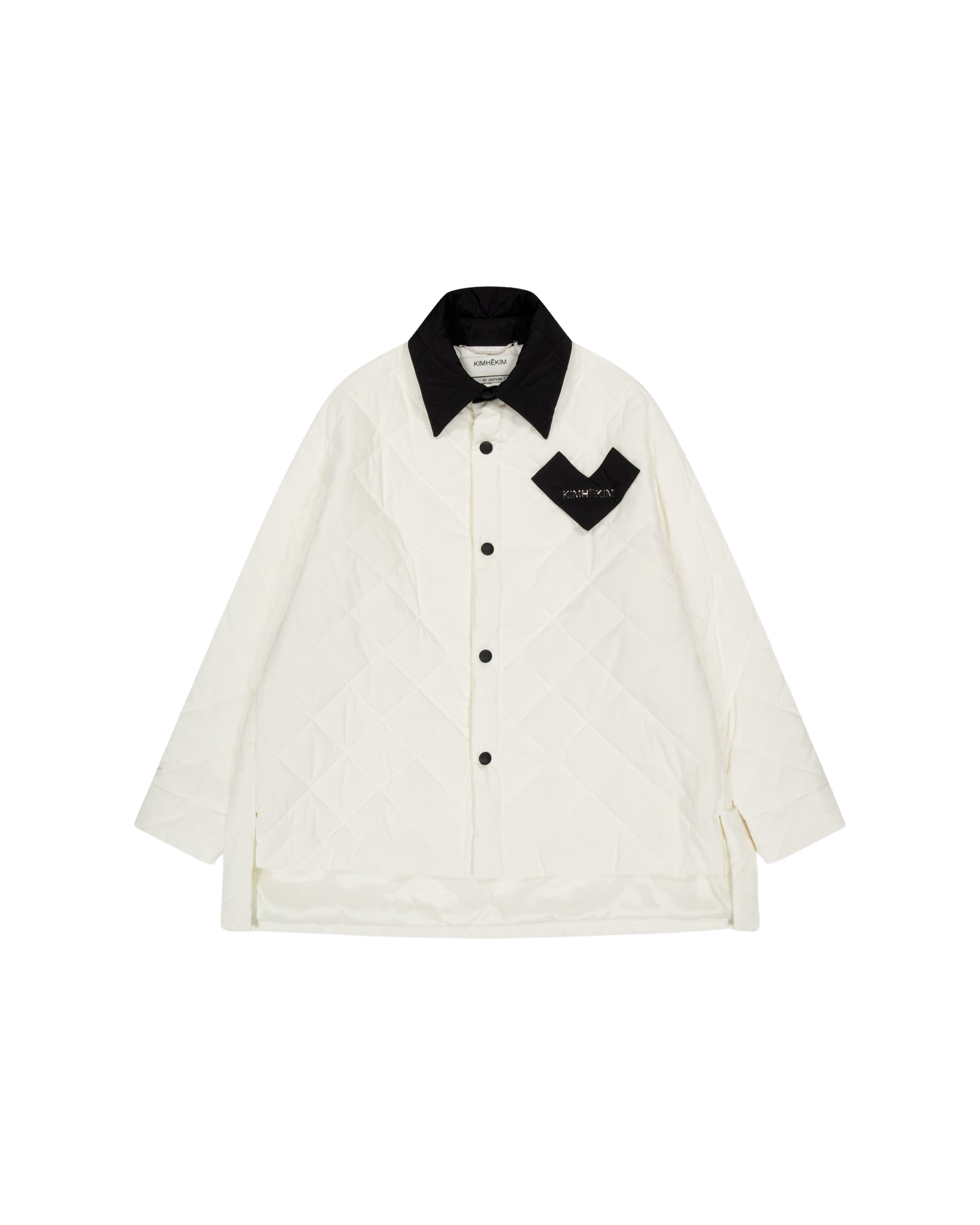 Kimhe Kim - Bi-Color Quilted Jacket (Ivory/Black) product image 7 | TRAB K-Fashion Australia