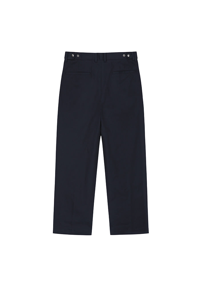 Tonywack - High-Twist Cotton No Tuck Wide Trousers (Navy) product image 6 | TRAB K-Fashion Australia