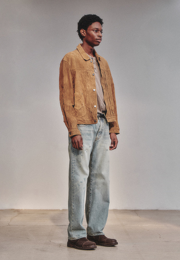Art if acts - Washed Suede Trucker (Camel) product image 5 | TRAB K-Fashion Australia