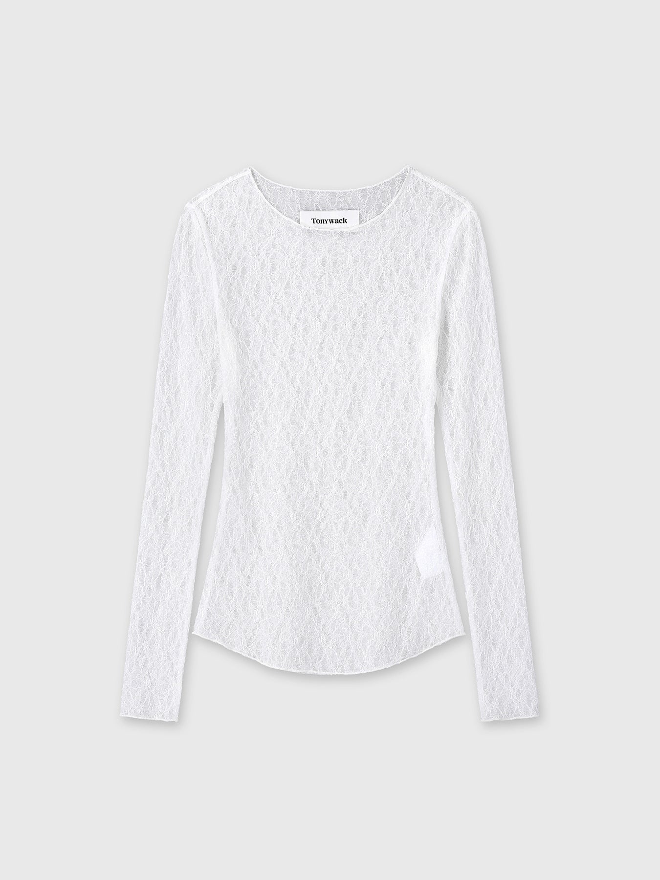 Tonywack - Lace Long Sleeve Top (Off White) product image 7 | TRAB K-Fashion Australia