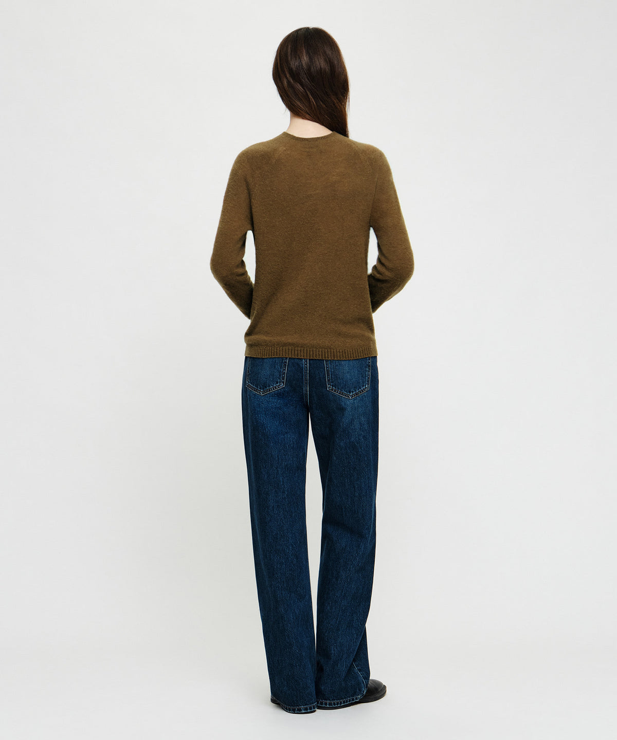 Marithe & Francois Girbaud - [Pre-order – Ships 19 Oct] Straight Damaged Slub Melange Denim Pants (Dark Blue) product image 5 | TRAB K-Fashion Australia