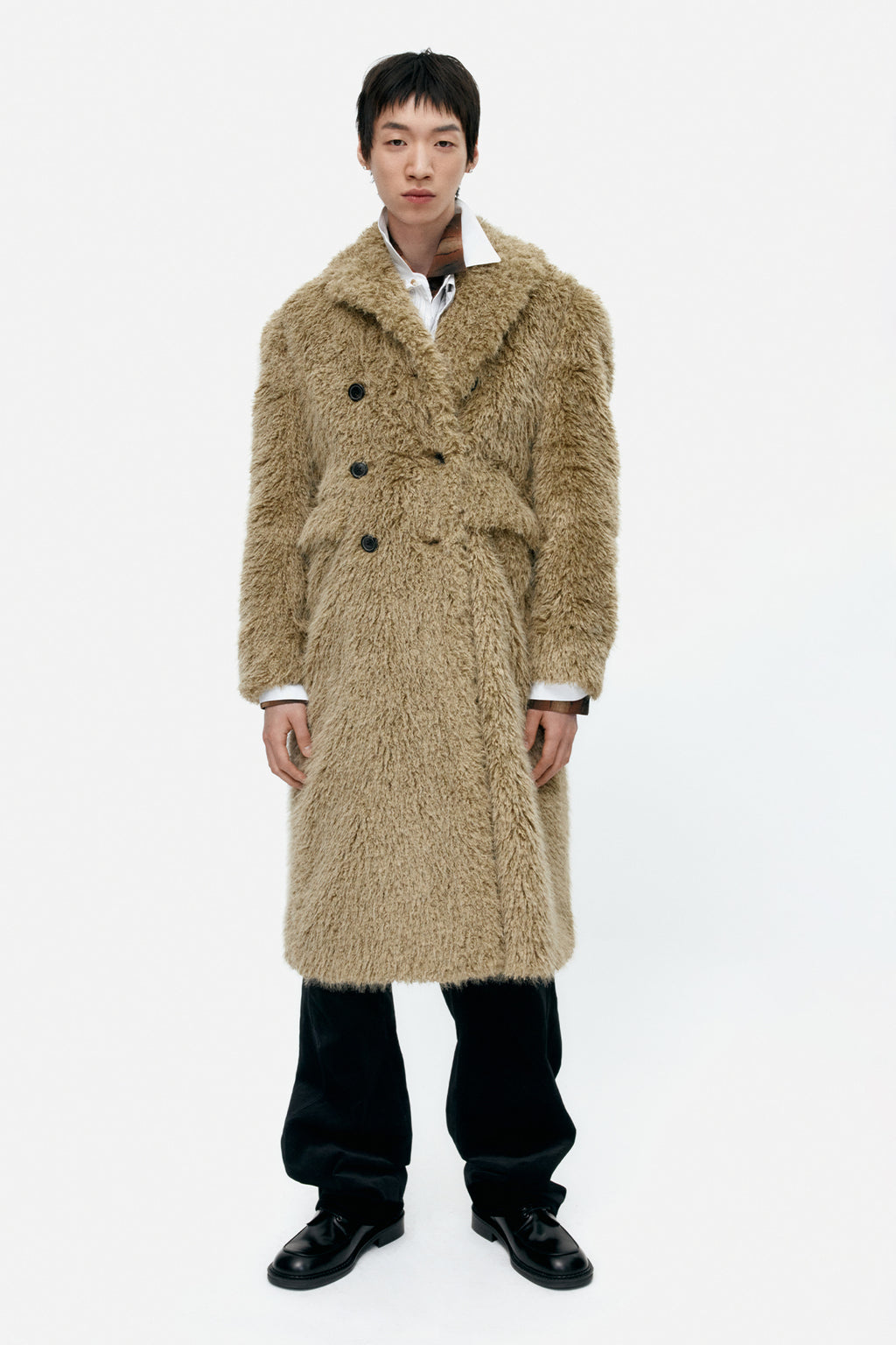 Andersson Bell - Fields Fur Buttons Coat (Khaki) product image 13 | TRAB K-Fashion Australia