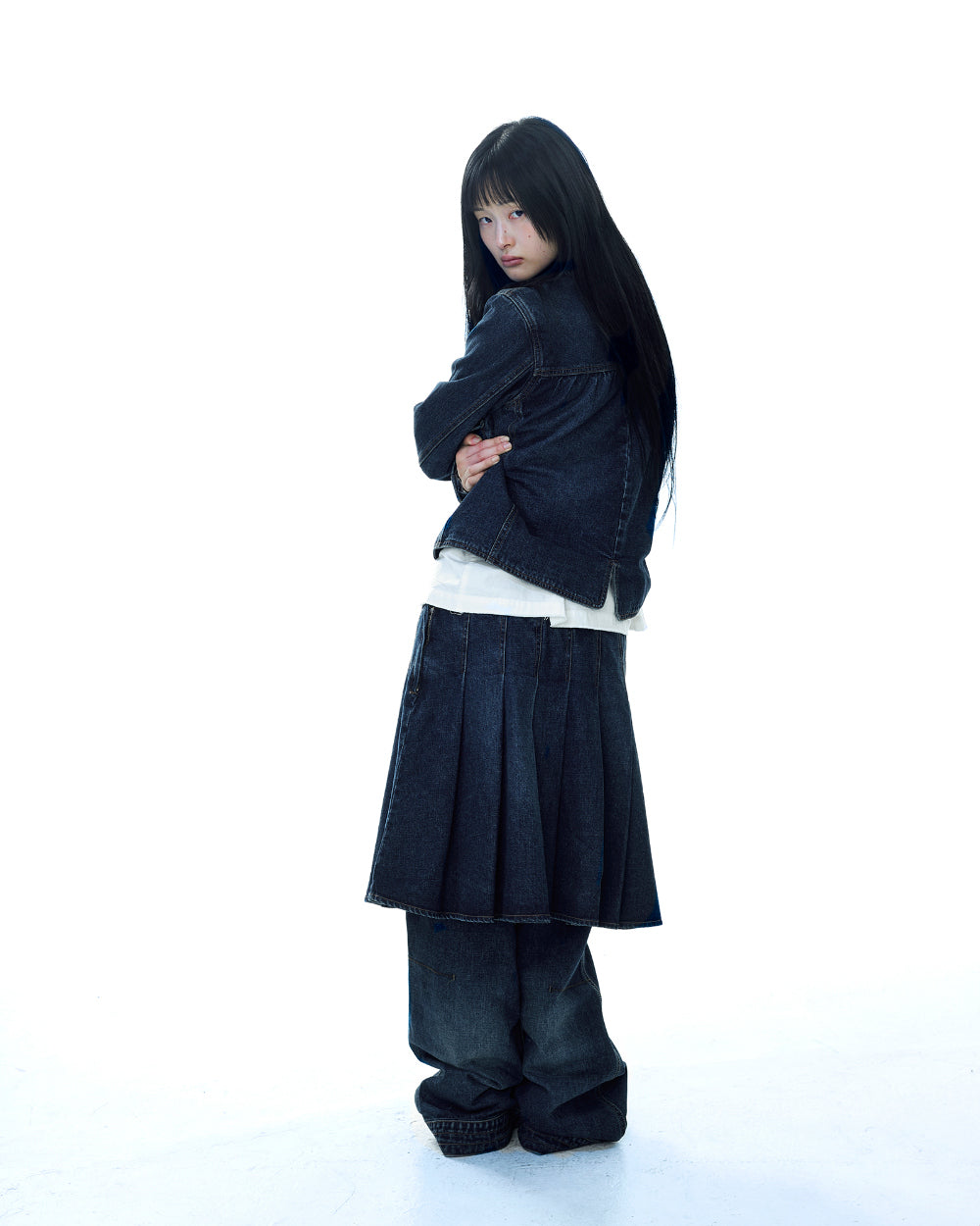 Coyseio - Deep Denim Jacket (Navy) product image 11 | TRAB K-Fashion Australia