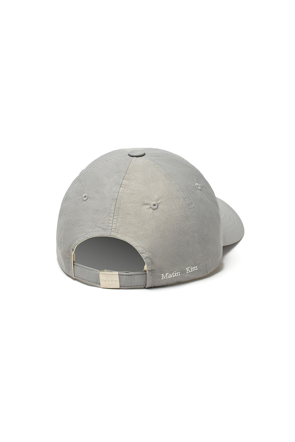 Matin Kim - Matin Glossy Ball Cap (Grey) product image 3 | TRAB K-Fashion Australia