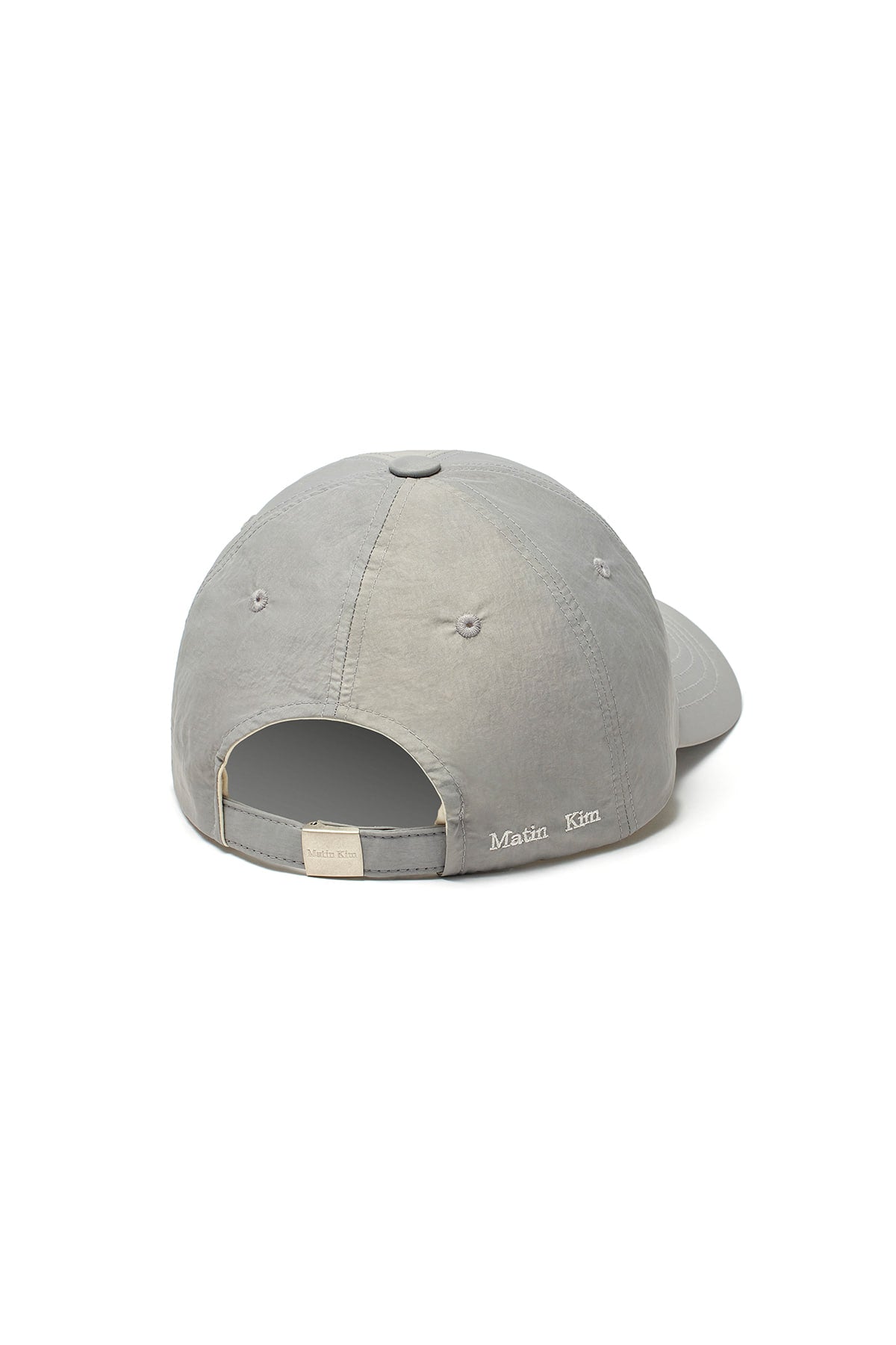 Matin Kim - Matin Glossy Ball Cap (Grey) product image 3 | TRAB K-Fashion Australia