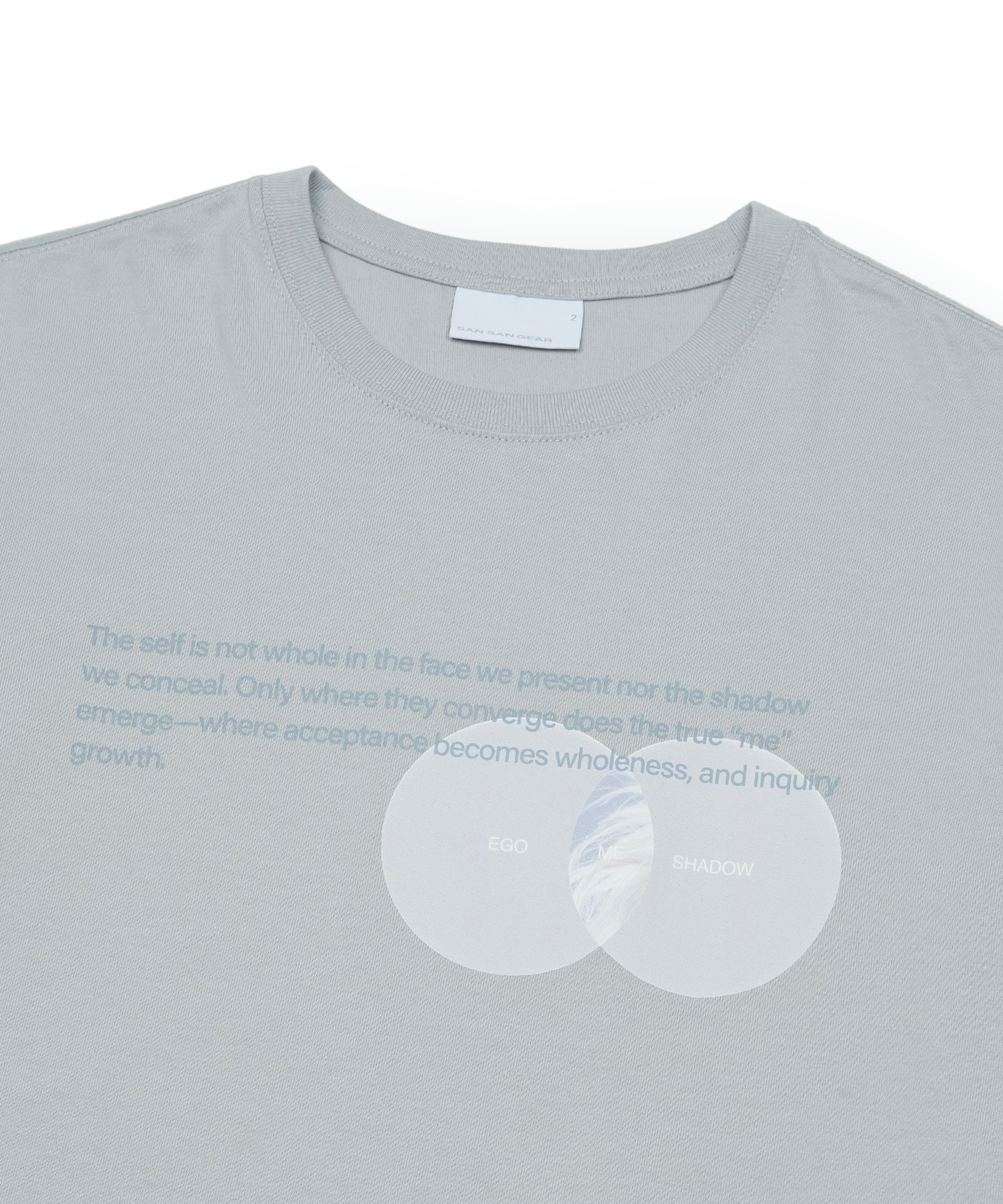 San San Gear - Mind T-Shirt (Light Grey) product image 3 | TRAB K-Fashion Australia