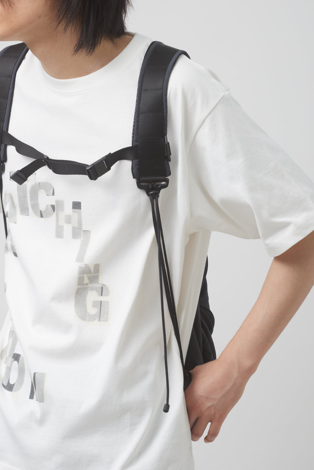 Hatchingroom - String Backpack Nylon Washed (Navy) product image 7 | TRAB K-Fashion Australia