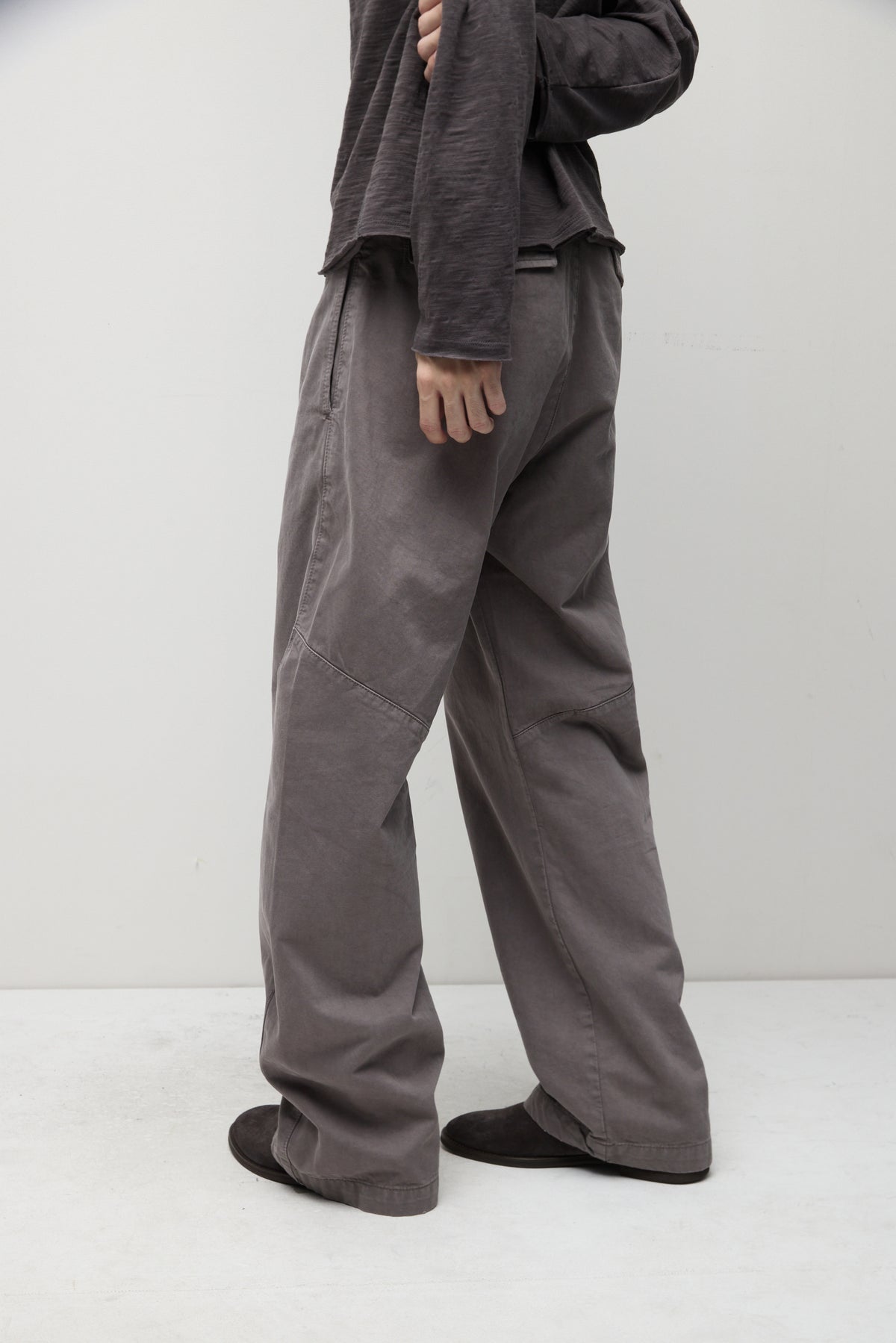 Hatchingroom - Shaped Trousers (Dyed Dusty Grey) product image 15 | TRAB K-Fashion Australia