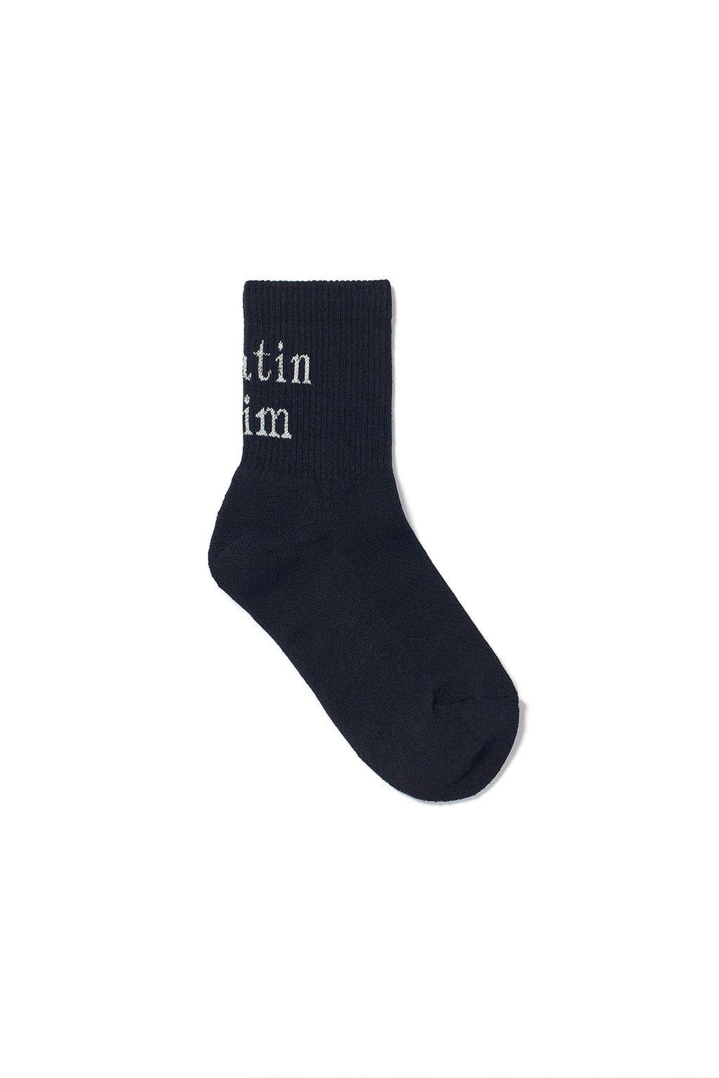 Matin Kim - Matin Big Logo Crew Socks (Black) product image 1 | TRAB K-Fashion Australia