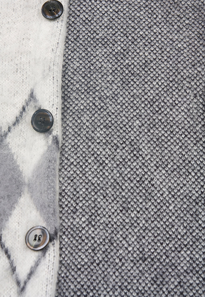 Tonywack - Stiff Mohair Cardigan (Ecru) product image 9 | TRAB K-Fashion Australia