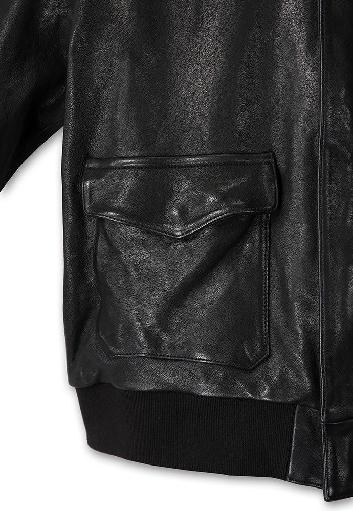 Art if acts - Washed Lambskin Leather A2 Jacket (Black) product image 14 | TRAB K-Fashion Australia