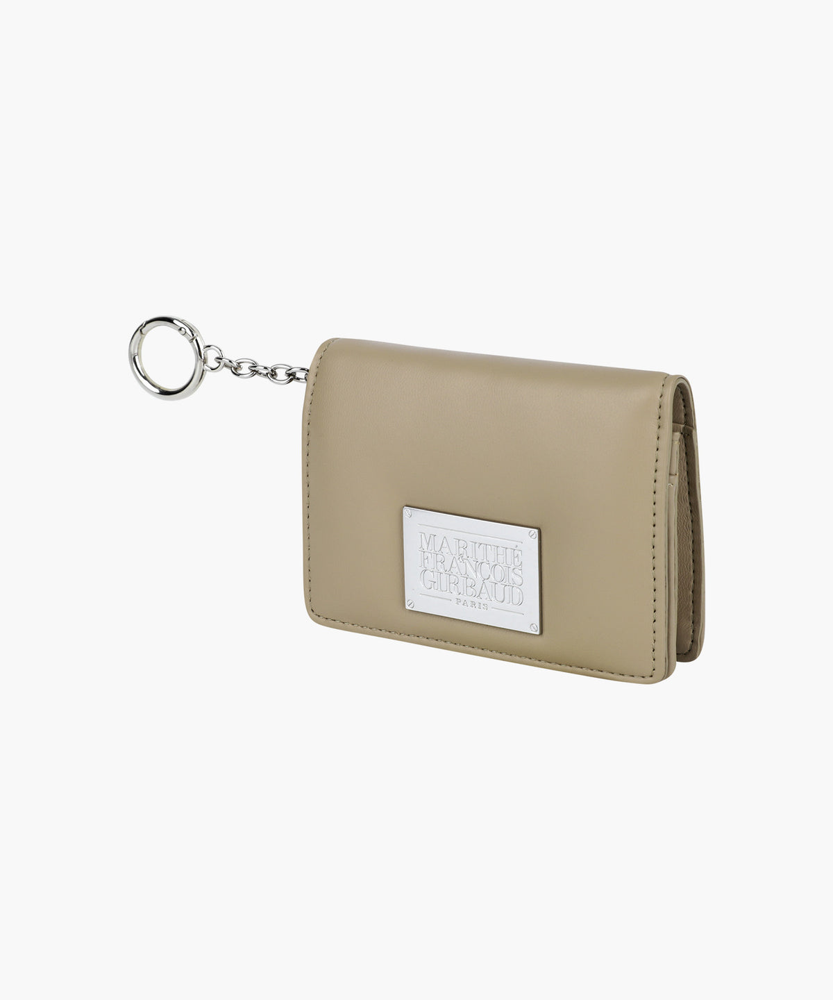 Marithe & Francois Girbaud - Classic Logo Flap Card Wallet (Dark Beige) product image 2 | TRAB K-Fashion Australia