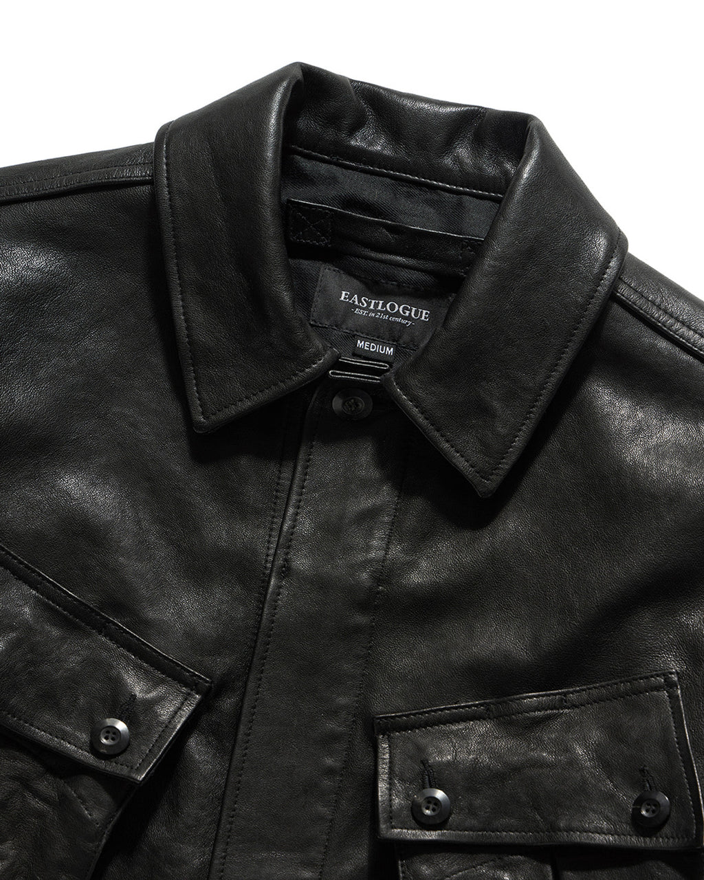 Eastlogue - Jungle Fatigue Leather Jacket (Black) product image 7 | TRAB K-Fashion Australia