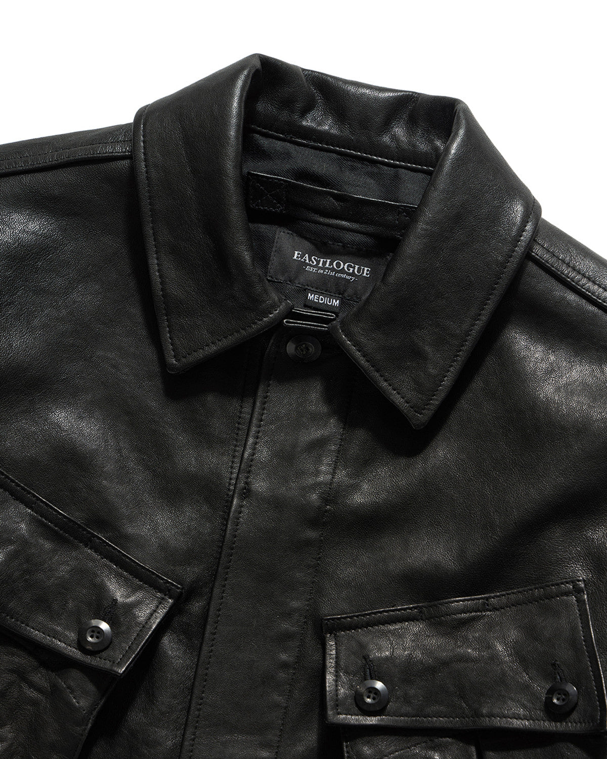 Eastlogue - Jungle Fatigue Leather Jacket (Black) product image 7 | TRAB K-Fashion Australia