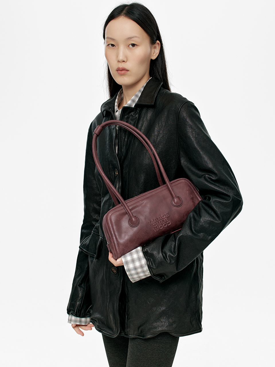 Marge Sherwood - Soft Boston Ew (Wine Pull-Up) product image 2 | TRAB K-Fashion Australia