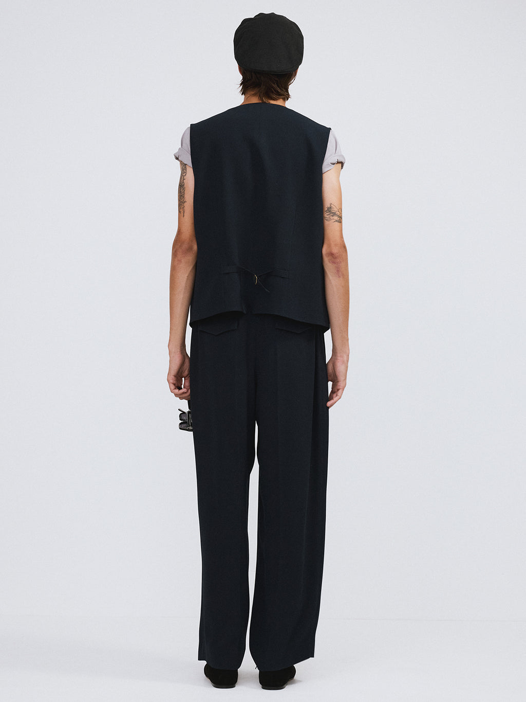 Recto - Strap Detail Suit Vest (Dark Navy) product image 3 | TRAB K-Fashion Australia