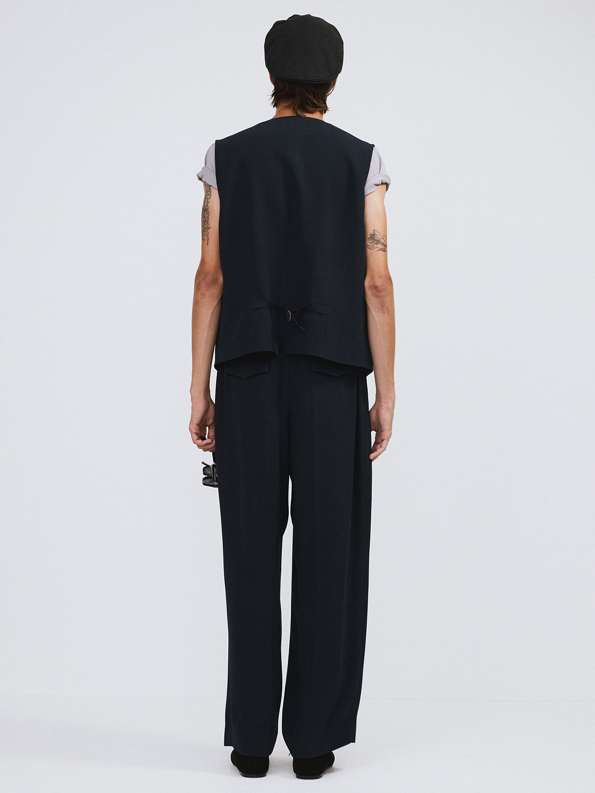 Recto - Strap Detail Suit Vest (Dark Navy) product image 3 | TRAB K-Fashion Australia