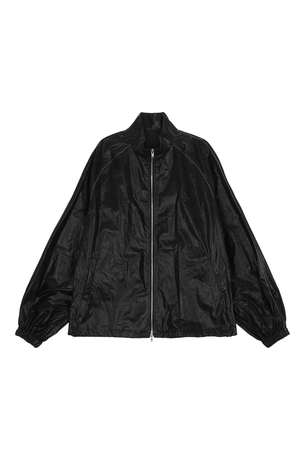 Matin Kim - Matin Kim Logo Coating Jumper (Black) product image 1 | TRAB K-Fashion Australia