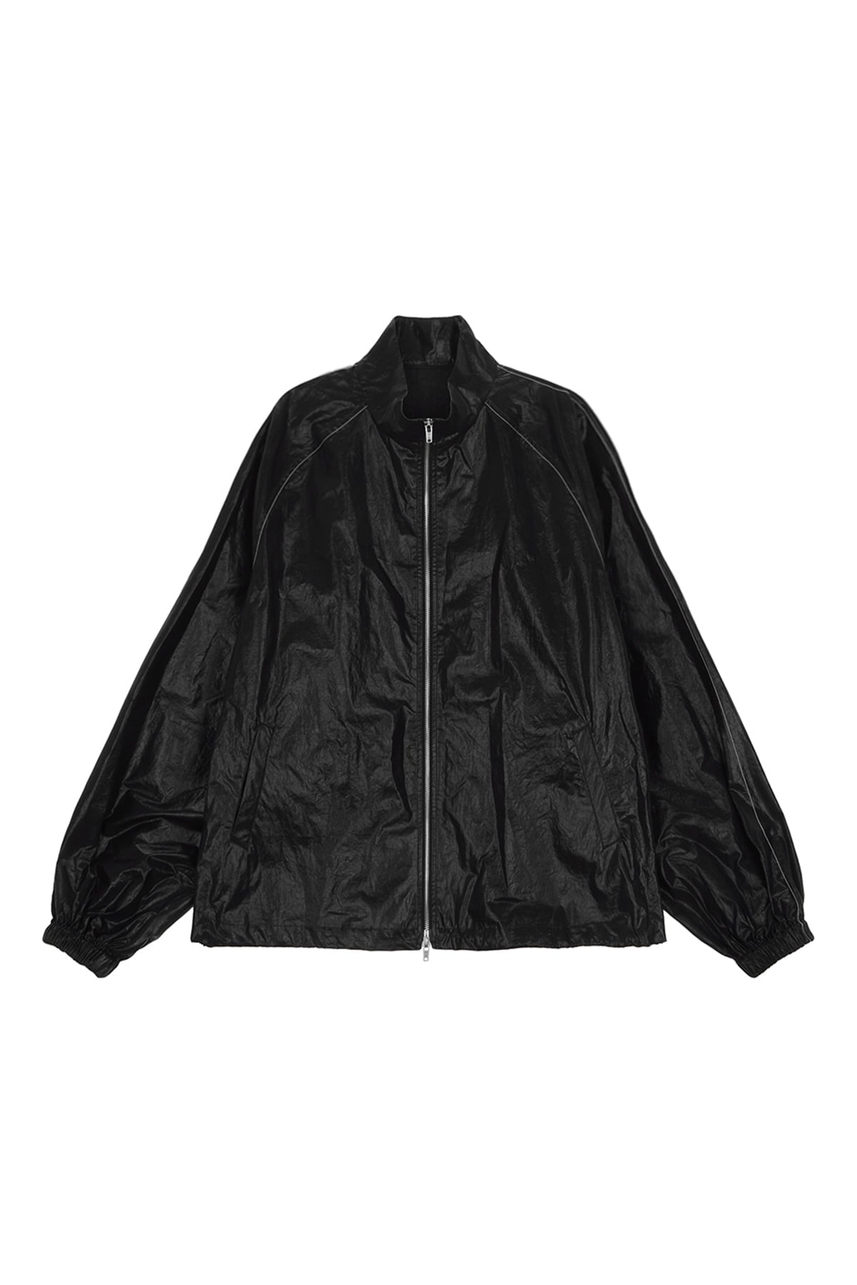 Matin Kim - Matin Kim Logo Coating Jumper (Black) product image 1 | TRAB K-Fashion Australia